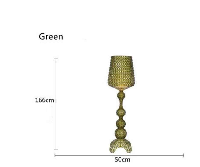 Italy Design Kartell Kabuki Table Lamps Acrylic Desk Lights Art Decor LED Standing Light Living Room Bedroom Hollow Floor Light