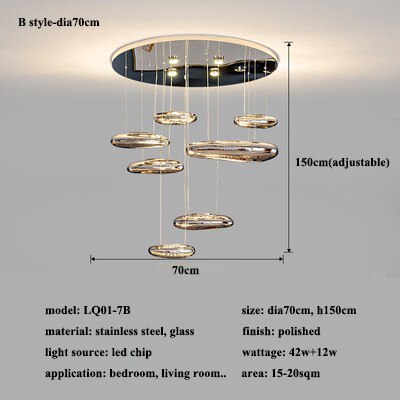 Modern Water Drop Led Ceiling Lights Living Dining Room Led Ceiling Chandeliers Lighting Home Decor Cafe Ceiling Lamp Luminaire