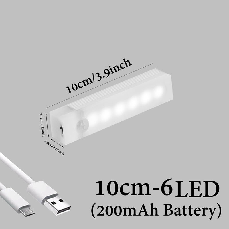 Motion Sensor Wireless LED Night Lights Bedroom Decor Light Detector Wall Emergency Lamp Staircase Closet Room Aisle Lighting