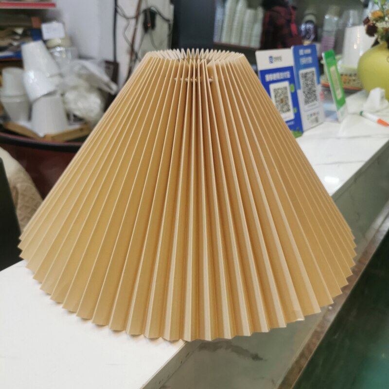 DIY pleated lampshade table lamp / wall lamp / floor lamp / chandelier cloth cover E27 lighting accessories