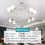 Modern Creative LED Chandelier Lighting Warm Romantic Minimalist for Bedroom Personality Living Room Dining Room Ceiling Lamp