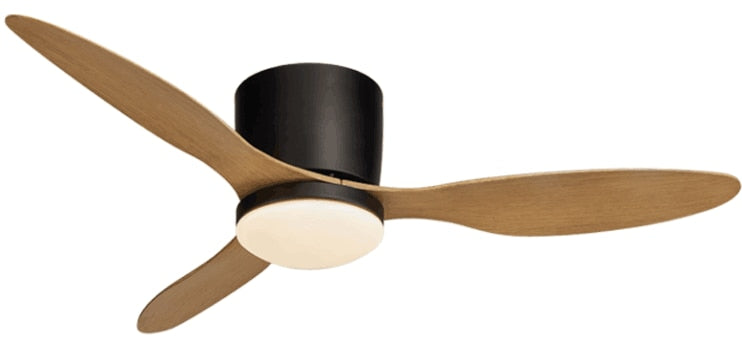 Modern Led Ceiling Fan Without Lights DC Motor 6 Speeds Timing Fans 20CM Low Floor Loft Remote Control Decorative Fan With Light