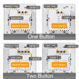 Aqara D1 Smart Switch Wireless Switch Single Fire Wire ZigBee Wireless Wall Switch Smart Home Light Control For Mihome App