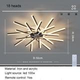 New Nordic Ceiling Fan Living Room Led Invisible Fan Lamp Ceiling Bedroom Fan Remote Control Reversible Blades Fans 110V 220V