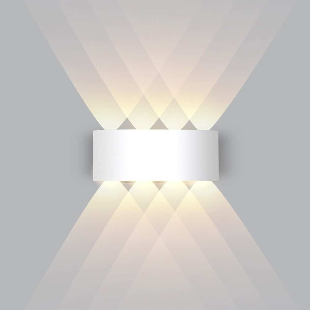LED Wall Light IP65 Waterproof Outdoor Fence Garden Aluminum IP20 ABS Indoor Fashion Lamp For Living Room Stairs Corridor