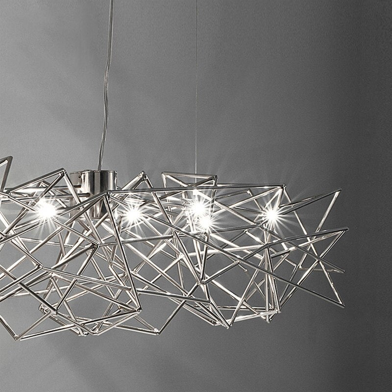 Nordic modern restaurant led chandeliers novelty luxury art bar decoration lighting minimalist living room bar hanging lights