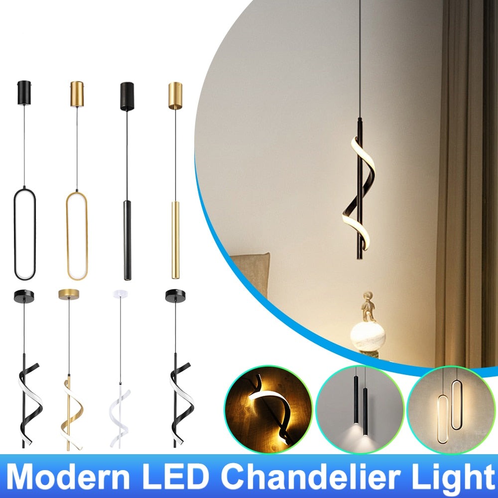 Modern LED Chandelier Light Nordic Living Room Bedroom Bedside Ceiling Lamp 220V 22W Aisle Corridor Lighting Decoration Bulbs