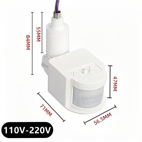 12V Motion Sensor 220V/110V PIR Movement Detector Automatic Infrared Wall Mount Timer Outdoor 24V LED Motion Sensor Light Switch