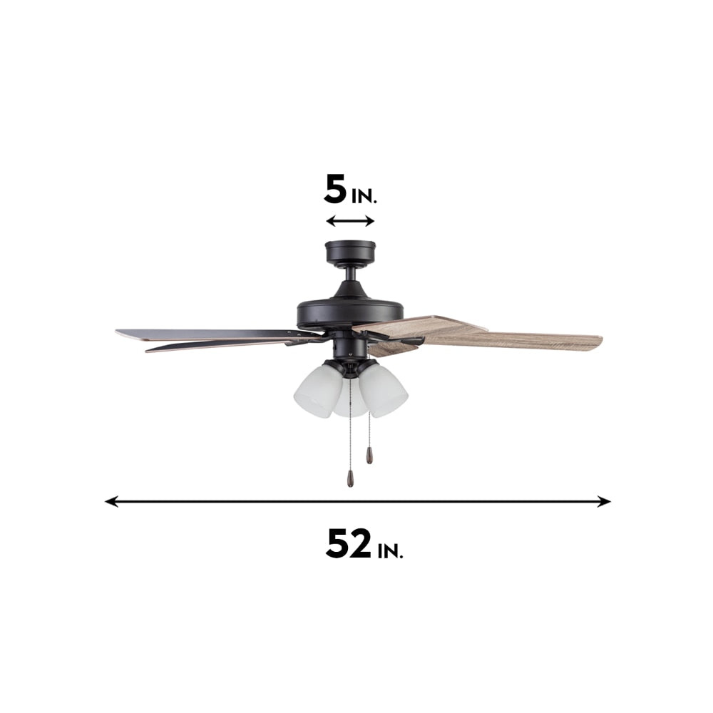 Stannor Indoor Ceiling Fan, Espresso Bronze Ceiling Fan with Light Rechargeable