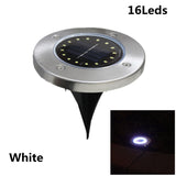 8/16 LED Solar Lawn Yard Buried Solar Lights Solar Garden Light Waterproof Outdoor Lantern PathWay Floor Under Ground Spot Lamp