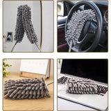 2023 Telescopic Cleaning Duster Brush Extended Long Crevice Spider Web Microfiber Brushes Bendable Household Dust Clean Remover