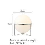 New Style LED Floor Lamp Chrome Metal Living Room Hotel Room Floor Lights White Acrylic Ball Home Art Decors