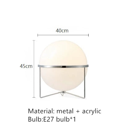 New Style LED Floor Lamp Chrome Metal Living Room Hotel Room Floor Lights White Acrylic Ball Home Art Decors