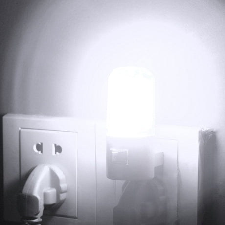 1W 6 LED 110V With US Plug Energy Saving Household Night Lamp Warm Light Wall Mounting Bedroom Soft Night Light Lamp