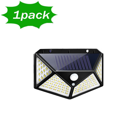 Solar powered, motion sensors lights, 100 LED beads, 1000 LUMENS