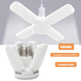 E27 LED Bulb Fan Blade Timing Lamp AC85-265V 28W Foldable Led Light Bulb Lampada For Home Ceiling Light With Remote Controller