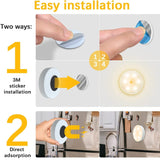 LED Motion Sensor Night Light Rechargeable Night Lamp Wireless Kitchen Bedroom Closet Light Wall-Mounted Body Induction Lamp