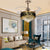 Modern Home Decor Retractable Ceiling Fans with LED Light Chandelier Ceiling Fan 3 Colors 3 Speeds 4 Invisible Blades