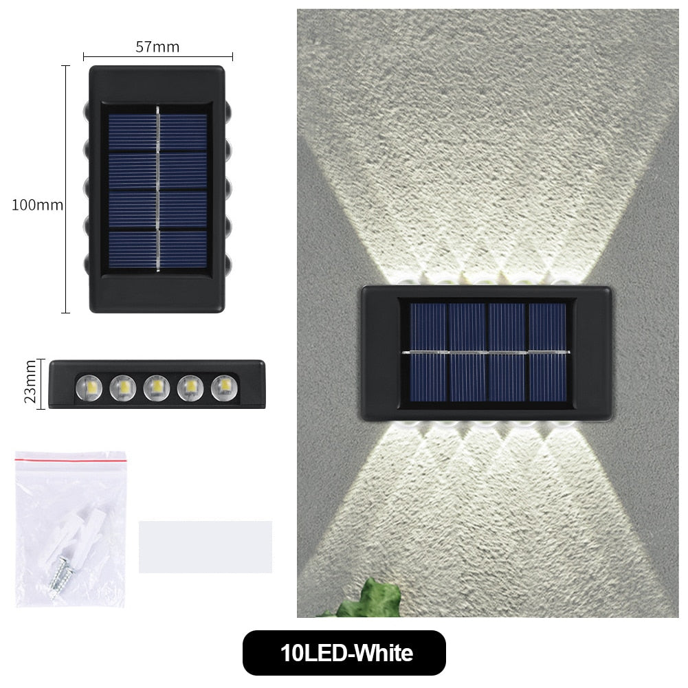 Solar Light Waterproof Solar Led Light Outdoor Sunlight Lamp for Garden Street Landscape Balcony Decor Solar Wall Lamp Outdoor