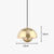 Modern Pendant Light semicircular Nordic color Restaurant hanging ceiling lamp Denmark indoor Living Room bar led Pendant Lamp