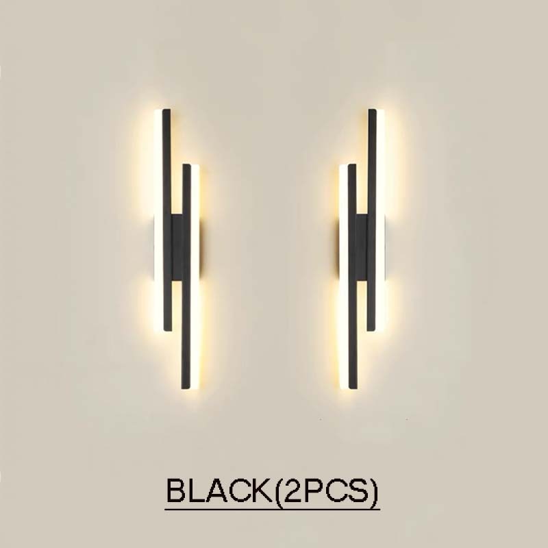 Modern Simple Led Wall Lamp Strip Light length 50cm 90-260V Bedroom Bedside Living Room Background Decoration Hotel Engineering