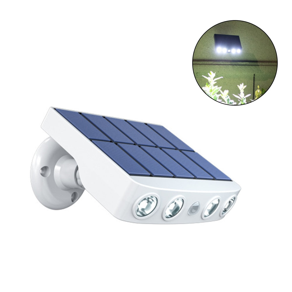 Powerful Solar Powered Led Wall Light Outdoor Motion Sensor Waterproof IP65 Lighting for Garden Path Garage Yard Street Lamps