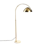 Marble Base LED Floor Lamp Gold Black Metal Living Room Bedside Floor Light Minimalist Modern Style