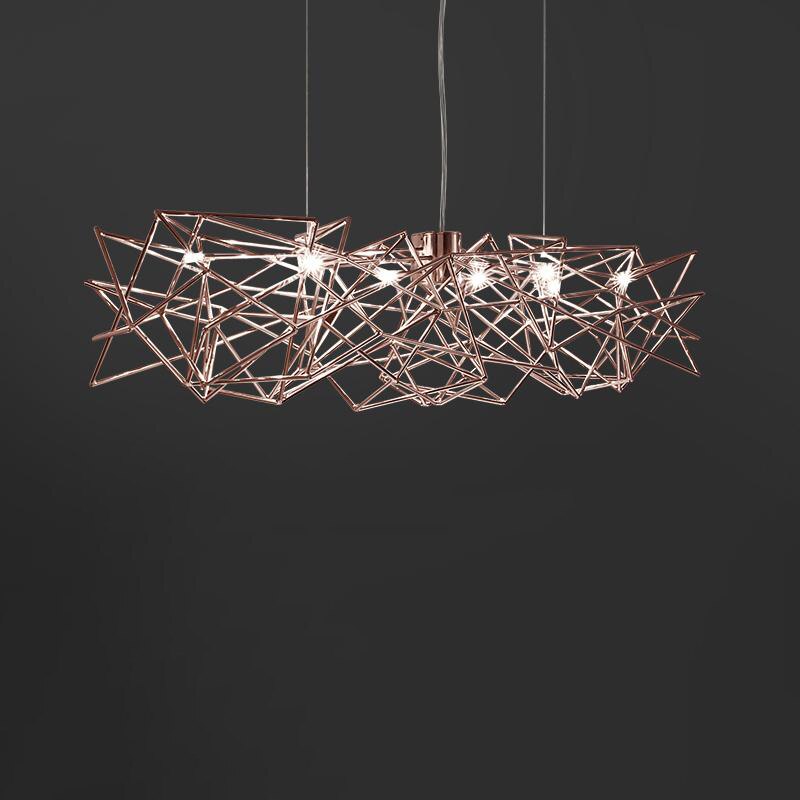 Nordic modern restaurant led chandeliers novelty luxury art bar decoration lighting minimalist living room bar hanging lights