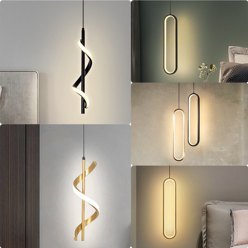 Modern LED Bulbs Ceiling Lamp Chandelier Simple Home Corridor Decor Lighting For Bedroom Dining Room Living Room Pendant Lamp