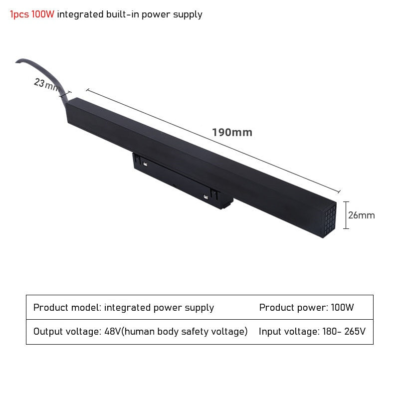 Modern Magnetic Track Lights Embedded LED Spotlight Downlight Living R ...
