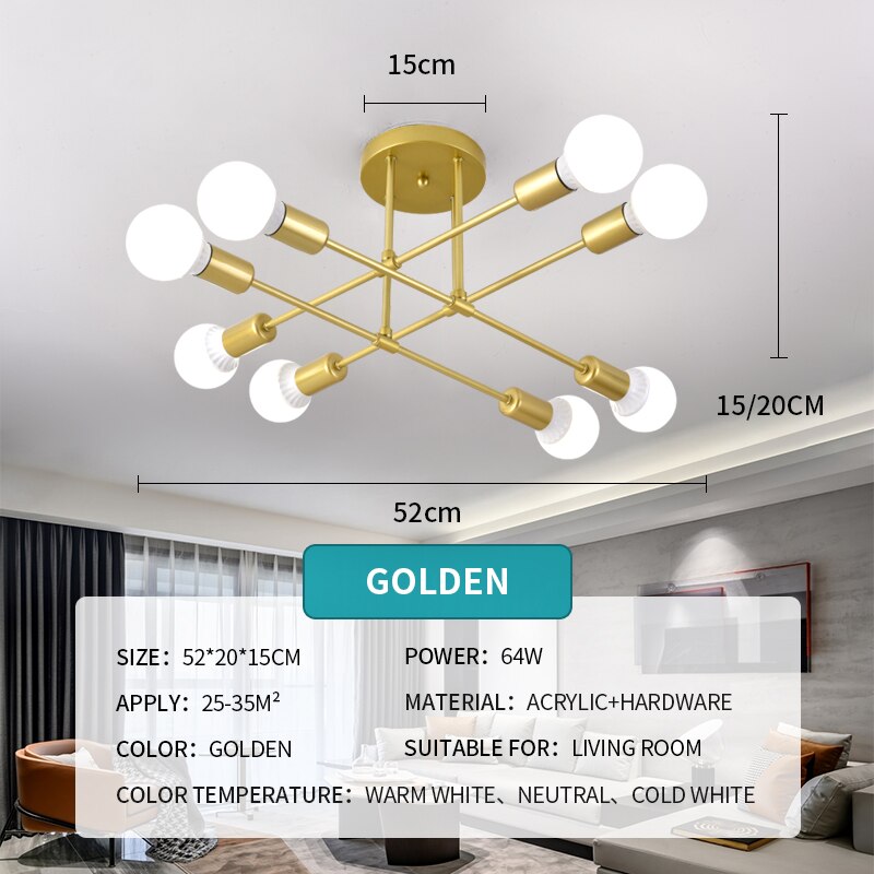 Modern Creative LED Chandelier Lighting Warm Romantic Minimalist for Bedroom Personality Living Room Dining Room Ceiling Lamp