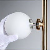Nordic Modern Magic Beans Glass Ball Floor Lamp Living Room Bedroom Bedside Sofa Standing Lamp 9 Ball Indoor Lighting