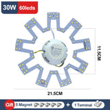 Led Module 220v Led Ceiling Light Replacement Panel Led Light 18W 24W 30W 36W 40W 50W Round Module For Ceiling Lamp Ceiling Fan