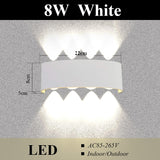 Led Wall Lamp Outdoor Waterproof Up And Down Luminous Lighting Garden Decoration AC85-265V Wall Lights for Bedroom Living Room
