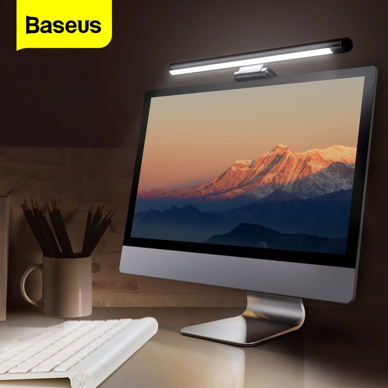 Baseus Screen LED Bar Desk Lamp PC Computer Laptop Screen Hanging Light Bar Pro Table Lamp Office Study Read Light LCD Monitor