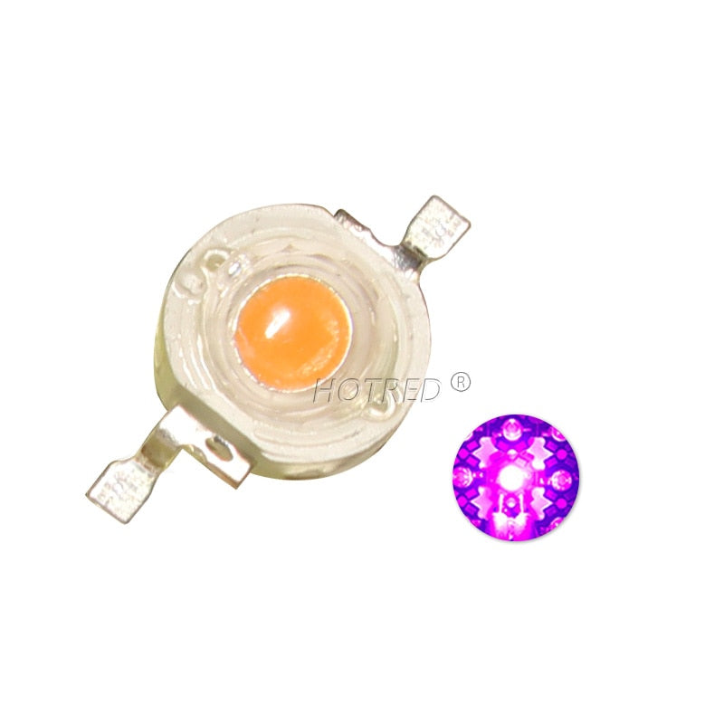 10-1000Pcs High Power LED COB Lamp Chip 1W 3W 3.2-3.6V 110-280LM Bead Warm Cold White Blue Diode For DIY LED Spotlight Downlight