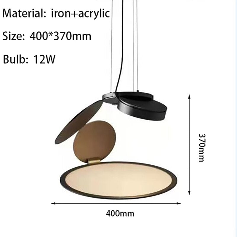 Art Deco LED Pendant Lights Novelty Restaurant Office Hang lamp Cord Hanging Height Adjustable Unique Bedroom Foyer Pendant Lamp