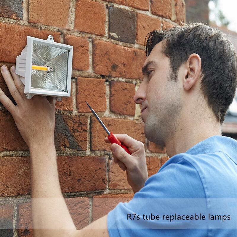 High Power LED R7s COB Glass Tube 118mm J118 78mm J78 COB Light Bulb AC1110V 120V 130V 220V 230V 240V Home Replace Halogen Lamp