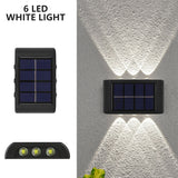 LED Solar Wall Lamp Outdoor Wall Light Ip65 Waterproof Garden Decoration Balcony Yard Street Decors Lamps Outside Sunlights
