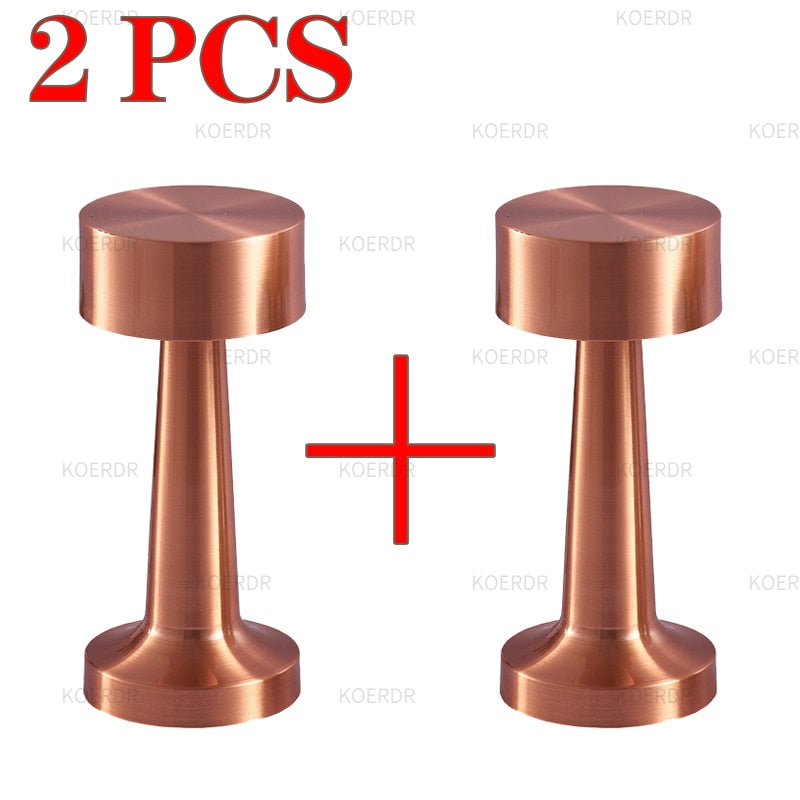 Retro Table Lamp Metal Touch Decor for Bar Coffee Table Restaurant Decoration Light Desk LED Rechargeable Night Lights Bedroom