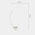 Nordic Arc Shape Floor Lamp Modern Led Dimmable Remote Control Standing Light For Living Room Bedroom Study Decor Lighting