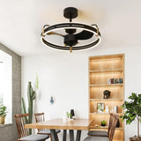 Low Floor Ceiling Fan Lights Remote Control Led 3 Color 3000K / 4500K / 6000K DC Motor Reversible Fan Lamp Fixtures 110V 220V