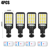 4PCS 2000LM Solar Led Light Outdoor Wall Lamp IP65 Waterproof With Motion Sensor for Home Patio Path Yard Pool Garden Lighting