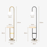 Nordic Led Floor Lamp Iron Marble Standing Lamp with Round Tea Table Art Deco Floor Lamps Living Room Corner Sofa Floor Lights