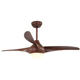 52 Inch Lamp Ceiling Fans Light with Remote Control Included 3 Color Change ABS Blade Silent Copper Motor