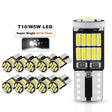 2/6/10pcs T10 W5W 194 501 Led Canbus No Error Car Interior Light T10 26 SMD 4014 Chip Pure White Instrument Lights Bulb Lamp
