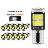 2/6/10pcs T10 W5W 194 501 Led Canbus No Error Car Interior Light T10 26 SMD 4014 Chip Pure White Instrument Lights Bulb Lamp