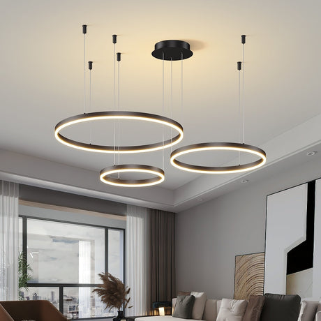 Modern Led Ceiling Chandelier Circular Ring Chandelier Living Bedroom Dining Room Lighting Home Indoor Lighting Decors Chandelier