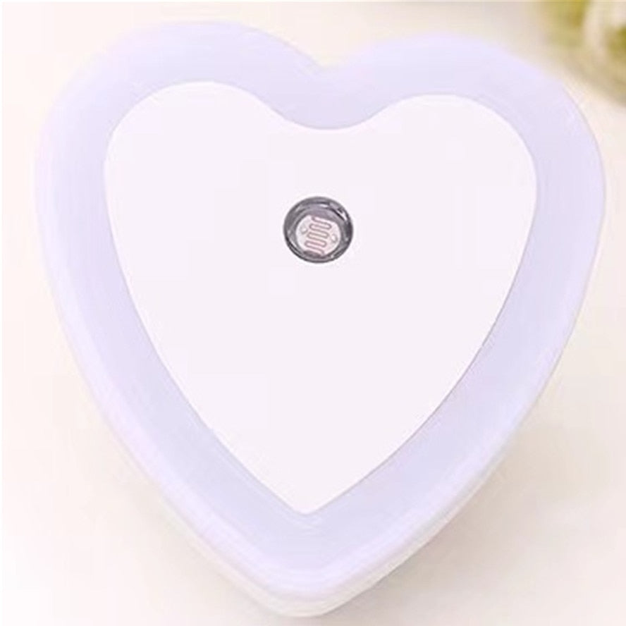 Mini LED Night Light EU/US Plug in Dusk to Dawn Sensor Wall Nights Lamp Square for Bedroom Hallway Stairs Corridor 85V-265V