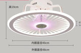 110V / 220V Nordic light with fan Ceiling Fan Lamp Invisible Restaurant Living Room Fan Home Decors chandelier fan ceiling